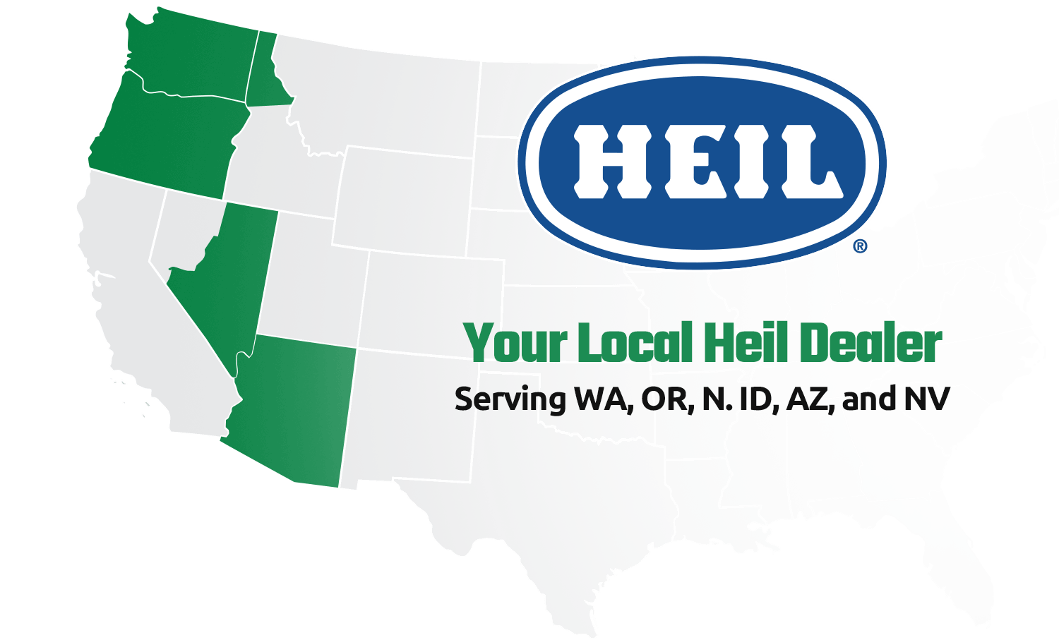 Your local heil garbage truck dealer for WA, OR, ID, Arizona, and Nevada